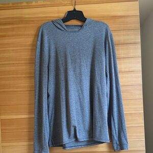 lululemon athletica Heather Gray Lightweight Hooded Long-Sleeve